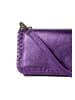 IZIA Damen Handtasche Aus Metallic-Leder in Violett
