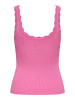 JDY Tanktop 'Nanna Scallop' in Pink