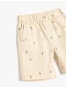KOTON KURZHOSEN in Beige Gemustert