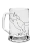 Mr. & Mrs. Panda Bierglas Einhorn Geburtstag ohne Spruch in Transparent