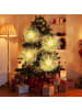 COSTWAY Leuchtkugel Weihnachten in Gold