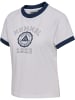 Hummel T-Shirt Hmlpulse Damen in WHITE/BLUE