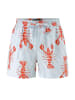 Aniston CASUAL Shorts in weiß-hellblau-rot-rosa