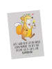 Mr. & Mrs. Panda Postkarte Fuchs Kommunion  mit Spruch in Grau Pastell
