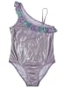 Disney Frozen Die Eiskönigin Badeanzug mit Glitzer & Rüschen Elsa Frozen Einteiler in lila