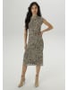 Aniston SELECTED Midikleid in schwarz-beige-camel