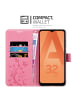 cadorabo Hülle für Samsung Galaxy A32 5G Blumen Design in FLORAL ROSA