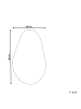 Beliani Wandspiegel AUBAGNE in Silber - (W) 40 x (H) 65 x (L) 0.5 cm Vertikal