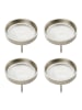 Butlers Butlers Kerzenpick ADVENT 4er-Set in Silber