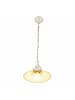 Licht-Erlebnisse Pendelleuchte (B)25 x (L)25 x (T)67 cm in Elfenbein Weiß in Shabby Chic