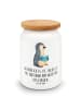 Mr. & Mrs. Panda Vorratsdose Pinguin Buch mit Spruch in Weiß