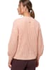 Zero  Grobstrickjacke offener Style in Light Rose Melange