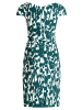 Vera Mont Cocktailkleid kurzarm in Cream/Dark Green