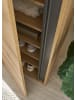 Furn.Design Garderobe-Set 5-teilig Eiche, Grau 230 cm, Komplett-Set inkl. Sitzkissen
