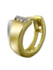 GoldDream Ohrringe Gold 333 Gelbgold - 8 Karat Zweifarbig Creolen