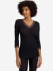 Hanro Longsleeve Woolen Lace in Black