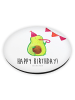 Mr. & Mrs. Panda Magnet Avocado Geburtstag mit Spruch in Weiß