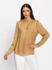 Heine Bluse mit Stehkragen in goldfarben