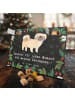 Mr. & Mrs. Panda Hund Adventskalender Pekingese Moment mit Spruch in Kreidetafel