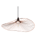 Beliani Pendelleuchten MAZARO in Kupfer/Schwarz - (W) 50 x (H) 125 x (L) 50 cm