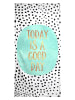 Juniqe Handtuch "Today Is a Good Day" in Schwarz & Türkis