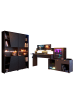 58 aufm Kessel GAMING Schreibtisch Parisot Work 3-tlg. Holznachbildung Grau/Schwarz