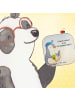 Mr. & Mrs. Panda Untersetzer mit Spruch Elektriker Leidenschaft ... in Weiß