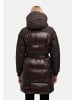 Navahoo Steppmantel Mandelkuss 14 in Choco