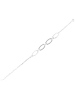 Adeliás Damen Armband aus 925 Silber mit Zirkonia 17+5 cm in silber