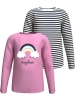 Kidsworld Langarmshirt in altrosa/geringelt