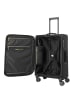 travelite Barbara Stepp 4 Rollen Trolley M 68 cm mit Dehnfalte in schwarz