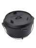 Echtwerk Gusseiserner Dutch Oven groß 76 l in Schwarz