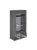 relaxdays Stoffschrank in Anthrazit - (B)90 x (H)172 x (T)45 cm