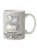 Mr. & Mrs. Panda Bürotasse Pinguin Bester Kuschelpartner der Wel... in Grau Pastell