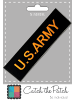 Catch the Patch U.S ArmyApplikation Bügelbild inSchwarz