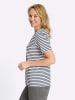 Sieh an! Kurzarm-Shirt in marine-weiß-gestreift
