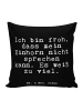 Mr. & Mrs. Panda Sofakissen Ich bin froh, dass... mit Spruch in Schwarz