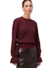 Zero  Pullover mit Volant-Ärmeln in Mystic Berry