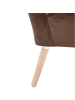 58 aufm Kessel SESSEL Kassi Bezug Samtvelours Buche natur / braun