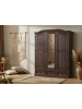 ebuy24 Kleiderschrank New Mexico Dunkelbraun 157 x 57 cm