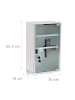 relaxdays Medizinschrank in Silber - (B)30 x (H)50,5 x (T)18 cm