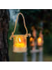 relaxdays 12 x Windlicht in Transparent/ Natur - (H)7 x Ø 6 cm