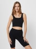 Vero Moda Crop Top 2-er Stück Pack Ripp Bralette Bustier Set VMEVE in Schwarz-Schwarz