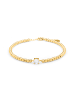 Luxenter Armband aus 925er Sterlingsilber mit Zirkonia, in 18K Gelbgold veredelt – Ruza