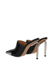 Off-White Schwarz Leder High Absatz Pumps