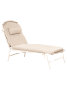 Beliani Gartenliege SEZZE in Beige - (W) 75 x (H) 31 x (L) 201 cm