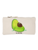 Mr. & Mrs. Panda Schminktasche Avocado Schwangerschaft ohne Spruch in Weiß