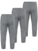 Normani Outdoor Sports Normani Outdoor Sports 3er Pack Baby Merino Hose mit Füßen in Grau gestreift