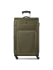 Wenger Beaumont 4-Rollen Trolley XL 87 cm Sondergrösse mit Dehnfalte olive
