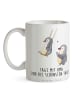 Mr. & Mrs. Panda dekotasse Pinguin Oma schaukeln mit Spruch in Weiß